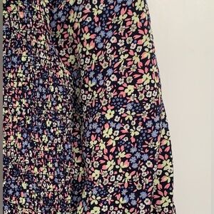 GAP Floral Midi Dress, Multicolor Floral Long Sleeve Dress
